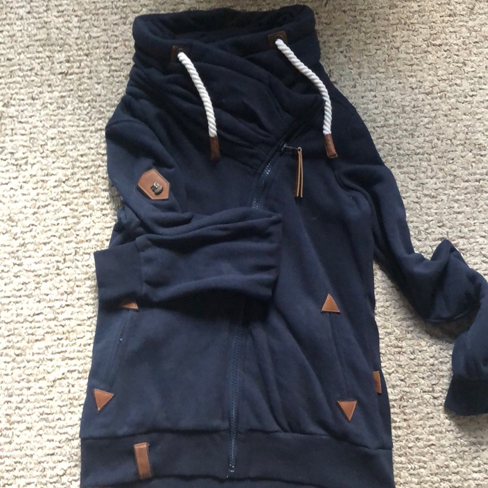 High neck sweatshirt/jacket medium